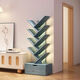 Solid wood bookshelf floor-standing wall storage shelf living room home simple creative tree-shaped student bedroom layered shelf main picture 8-layer pastoral oak color high 100cm