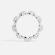 APM Monaco New Product Pave Ring Silver White Pavé Simple Hand Jewelry Geometric Design Gift Silver Size 48