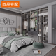 Shangpin Home Furnishing Wardrobe Whole House Customized Overall Bedroom Jungle Party Glass Cabinet Door Cloakroom Wardrobe Furniture Prepayment (Non-Commodity Price)