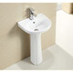 JOMOO JOMOO bathroom pedestal basin bathroom ceramic wash basin hand wash basin balcony household integrated pedestal basin A type pedestal basin + faucet + drain accessories