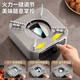 Alcohol stove small hot pot stove one person one person stainless steel dry pot household commercial pot base extra thick stainless steel dry pot with lid 26cm