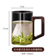 Tea rim tea cup glass cup high temperature heat-resistant green tea cup with handle home office men's mug