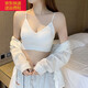 Baogeyan Underwear Women's Wireless Beautiful Back Bra Small Breast Gathering Summer Thin Sports Vest Bra Girls Tube Top Black Single Pack L 135-165Jin Jin is equal to 0.5 kg