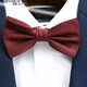 North Martin high-end silk bow tie for men's wedding Qiji red bow groom's gift high-end Chinese style