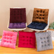 Promotional Thickened Cushion Chair Cushion Butt Cushion Thickened Fall and Winter General Student Office Chair Double-Side-Short Plush Blue 3893 Universal Model 40*40cm