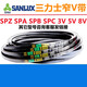 
B3835 to B5182 triangular belt b-type belt A-type C-type D-type F-type motor joint gear shape silver B3886.Li