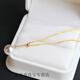 Shantou Lincun Gold Store Model 18 Gold Plated Pearl Necklace 2025 New Tassel Single Pendant Light Luxury Niche Clavicle Chain Pullable Adjustable