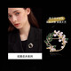 Eternelle French eternal original design brooch women's design compact collar pin brooch cardigan button corsage new style