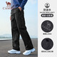CAMEL Casual Outdoor Hiking Pants Men's Water-Repellent Straight Overalls J14CA6L6645 Phantom Black XXL
