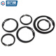Guwanji 65 manganese steel reverse shaft internal retaining ring C-type retaining ring open retaining ring national standard M1408/AV M8 (50 pieces)