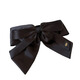 Li Qing Bow Ponytail Clip Satin Hairpin French Ribbon Hair Clip High-end Hair Accessories Back of the Head Hairpin Clip