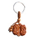 Good quality real peach wood male and female Pixiu pendants, male and female double protection of wealth, men and women car keychain pendants, double Pixiu