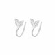 Qi Xiaomi Little Bud Earrings for Women 999 Pure Silver Leaf Earrings High-end Ear Hole Ear Bone Nails Niche Internet Celebrity Ear Accessories 999 Silver Little Buds Earrings (Price of Two)