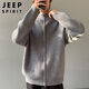 JEEP SPIRIT Jeep suéter para hombre cárdigan abrigo otoño e invierno de gama alta ropa de marca de moda americana