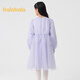 Balabala children's clothing children's dress girls' skirt 2025 spring new style children's style mesh princess skirt purple tone 00377 130