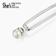 She s Qianzi Babiye craft pearl plate hairpin ancient style new Chinese style U-shaped hairpin ball hairpin hairpin hair accessories silver H0