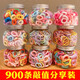 900 pieces of unique children's rubber bands that won't hurt hair. Baby hair ties and hair ties for little girls to tie their hair. Rubber band hair accessories. Hot sale 400 pieces of rubber bands. Free jar. No Specifications.