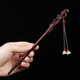 Happy Two Worlds Small Leaf Rosewood Plum Blossom Hairpin New Chinese Style Wooden Tassel Hairpin Daily Hanfu Hair Hair Accessory Birthday Gift Rosewood Plum Blossom Hairpin