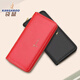Kangaroo Long Cowhide Zipper Clutch 2025 Summer Genuine Leather Simple Ladies Wallet Red