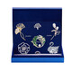 QUAMER autumn and winter new one-week brooch set with swan niche temperament, elegant and exquisite corsage brooch A style