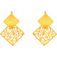 Saturday Fu 5G craft pure gold earrings for women, Pianpian is you A099566 pair, about 1.21g, birthday gift