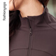 
Fansheng Yoga running fitness clothing for women slim waist-hugging short long-sleeved naked elastic sports jacket jacket cardigan FC12858 Sandalwood M