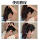 NIANFIN Korean Satin Banana Clip Vertical Clip Women's 2025 New High Ponytail Clip Fixing Artifact Back of the Head Hairpin Headgear