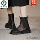 Woodpecker chimney Martin boots for women for summer thin breathable mesh hollow sandals 2025 new thick-soled short boots Roman sandals beige high tube 35