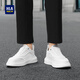 海澜之家男鞋秋冬2025新款经典板鞋男小白鞋增高男士运动休闲鞋透气鞋子男 白色 41 【运动码】