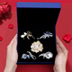 Dawn color flower brooch, weekly gift box, high-end corsage, suit pin, accessories, high-end birthday gift, practical style, five brooch set H122