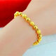 Big leak Hong Kong genuine 999 gold bracelet light sand solid round beads transfer beads sand gold bracelet gift fine light sand gold bracelet + certificate