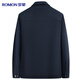 Romon 100% cotton jacket men's young and middle-aged spring and autumn coat work wear casual lapel dad wear men's jacket