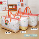 He Jiagong Oxford cloth quilt storage bag, large capacity, special organizing bag for students living in school, clothing and luggage, Fruit Puppy, medium size 68 16 50cm