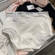 Calvin Kleinck Damens Solid Color Trim Modern Modern High Taille Stretch Cotton Slips Single Strip 1 Strip 3# Graue hohe Taille unterstützt keine Rendite und Austausch m