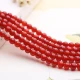 Qingxin red agate loose beads round beads handmade children's DIY beaded red rope couple bracelet beads ladies hand string jewelry accessories material 10 pieces 6mm