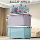 Chenzhi Shangpin thickened storage box extra large clothing storage box clothing toy storage home student dormitory plastic storage box purple BW6623#44*33*27cm without wheels