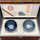 Jianyuan Tiancheng Jianyang Jianzhan Tea Cup Oil Drop Cup Jian Kiln Black Glaze Porcelain Ceramic Tea Set Couple Pair Cup Master Cup Tea Cup Silver Blue Oil Drop Pair Cup (Gift Box) 120ml 2 pieces