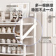 Small craftsman's simple installation-free shoe rack home entrance dormitory rental house dust-proof storage rack white 5 layers 50
