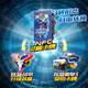 High-end card fighter 3 toys genuine transforming robot car mecha toys boys and children gifts dazzling blue lightning S new products in stock quickly