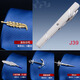 Handsome men's gold silver tie clip business formal wear simple wedding men and women pin Korean version security collar clip fashion glasses tie clip [gift box]