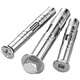 Tianzhuo Hardware 304 stainless steel expansion screw flat head inner expansion outer hexagon lengthened expansion bolt countersunk head pull burst tube explosion 304 outer hexagon M6*60-2 pieces