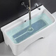 Extra rectangular high-foot household extra-large mop pool balcony ceramic mop pool wash basin mop pool M160 (with holes) + Taiwan control + universal faucet