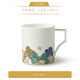 Yongfengyuan (auratic) Happiness and Ming 400ml Ceramic Mug Couple Water Cup Home Office Coffee Cup Tea Cup 400ml