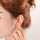 Jincaifu PT950 Cute Fox Platinum Earrings Boutique Fashionable Platinum Women's Earrings Platinum Fox Earrings About 2.6g