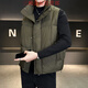 Semir Men's Stand Collar Vest 2025 New Thickened Korean Style Bread Suit Green 2XL 155-170Jin Jin is equal to 0.5kg