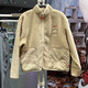 NIKE men's and women's new autumn and winter sportswear imitation sherpa stand collar casual fashion warm jacket FZ6194-126 white brown L
