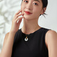Saturday blessing and safe buckle Hetian jade pendant women's gold inlaid jade pendant pendant birthday gift AAYA040710 does not include chain