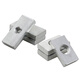 XMSJ rectangular iron nut square rectangular nut slider nut aluminum profile nut M3M4M5M6M8 M6*20*25*520 pieces