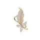 Qlady feather brooch high-end men and women 2025 new exquisite anti-exposure pin suit accessories birthday gift