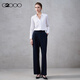 G2000 comes with free necklace/modal elastic/same style in the mall, women's 2025 autumn and winter long-sleeved shirt